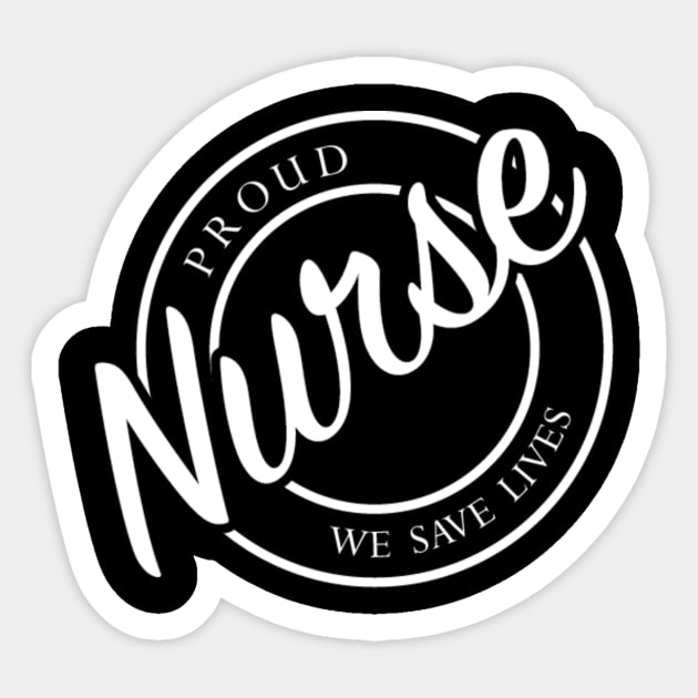 proud nurse Sticker by janvimar